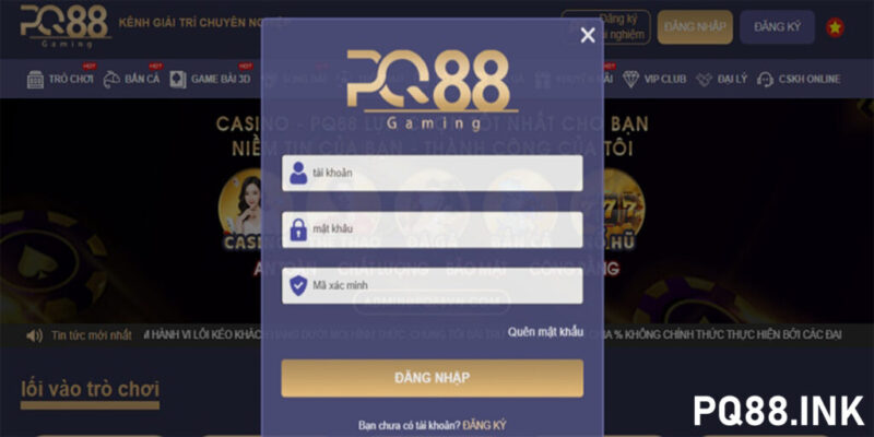 Hướng Dẫn Game Thủ Đăng Nhập PQ88